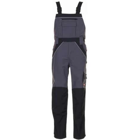 Arbeitshose Latzhose Plaline schiefer/schwarz Größe 90