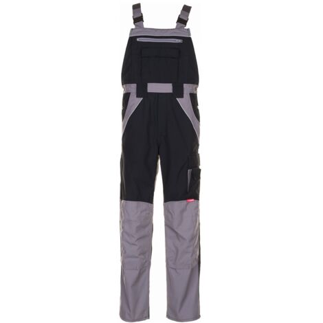 Arbeitshose Latzhose Plaline schwarz/zink Größe 60