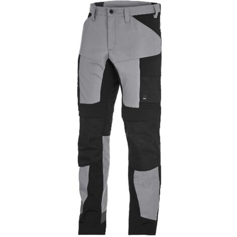 Arbeitshose Leo Gr.56, grau/schwarz FHB