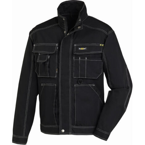 Arbeitsjacke Canvas Bundjacke schwarz Größe 3XL