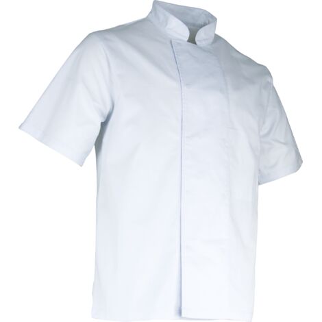 Arbeitsjacke für Köche MC AUBERGINE - WEISS M - 3