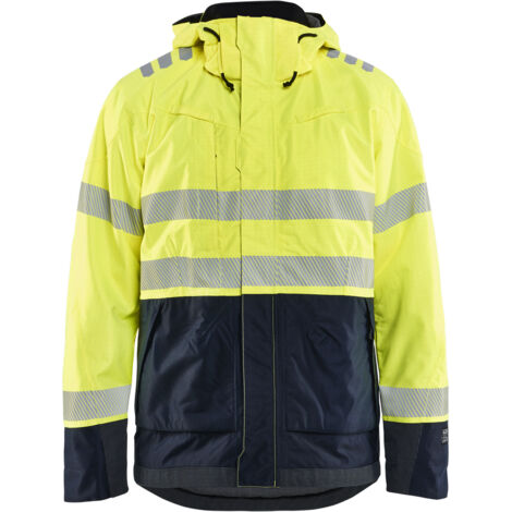Arbeitsjacke Hardshell Multinorm 4088 - Neon Gelb / Marine XXL