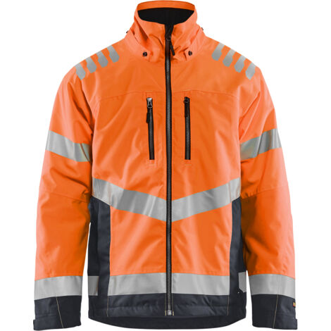 Arbeitsjacke mit Futter, Hochsichtbarkeit 4780 - Neonorange/Anthrazitgrau S