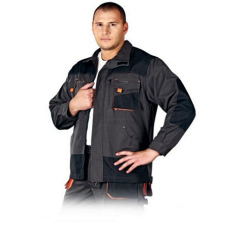 Arbeitsjacke schwarz/orange in versch. Größen S