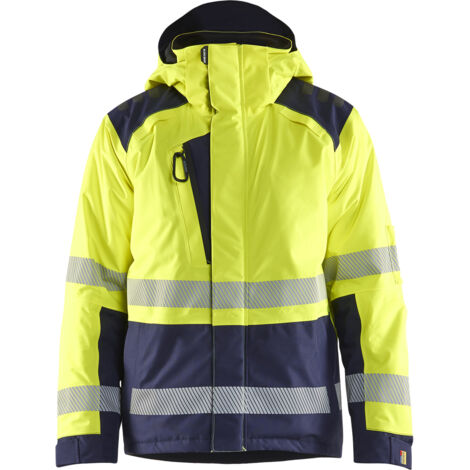 Arbeitsjacke Winter Hochsichtbarkeit 4455 - Gelb/Navy M