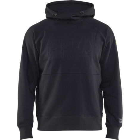 Arbeitskapuzen-Sweatshirt feuerhemmend 3478 - Schwarz M