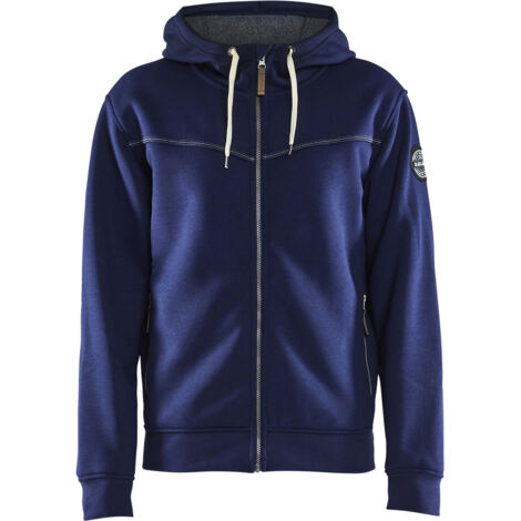 Arbeitskapuzen-Sweatshirt mit Reißverschluss, thermische Fütterung 4933 – Marine XXXL