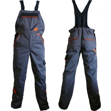 Arbeitslatzhose grau mit Kniepolstertaschen 52