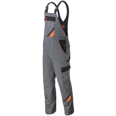 Arbeitslatzhose grau mit Kniepolstertaschen 60