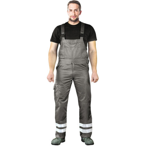 Arbeitslatzhose mit Reflektoren grau 48
