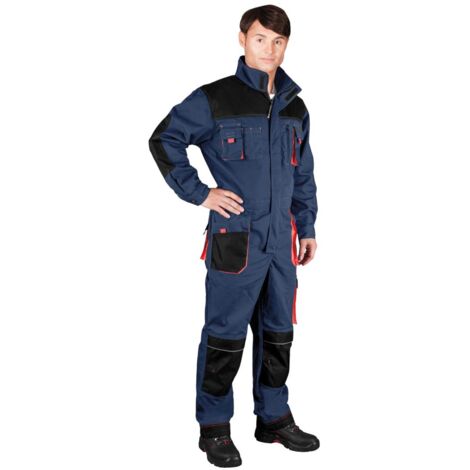 Arbeitsoverall in versch. Farben blau/schwarz 56