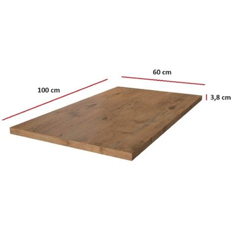 Arbeitsplatte 100 cm 38 mm Küchenzeile Küchenblock Eiche Lancelot Küche Vigo