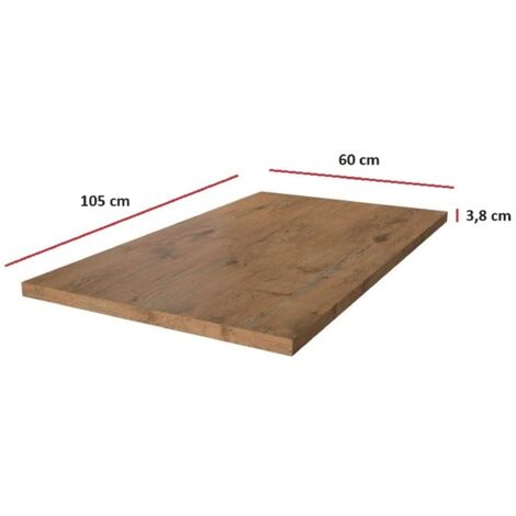 Arbeitsplatte 105 cm 38 mm Küchenzeile Küchenblock Eiche Lancelot Küche Vigo