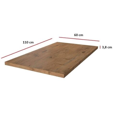 Arbeitsplatte 110 cm 38 mm Küchenzeile Küchenblock Eiche Lancelot Küche Vigo