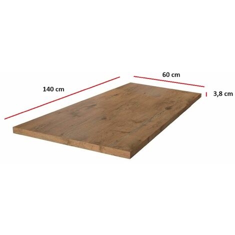 Arbeitsplatte 140 cm 38 mm Küchenzeile Küchenblock Eiche Lancelot Küche Vigo