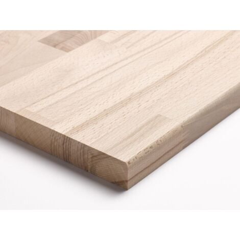 IWERK Arbeitsplatte Buche massiv 240 x 60 x 2,7 cm geschliffen