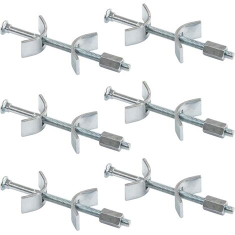 Arbeitsplattenverbinder – Möbelverbinder, 100 mm, 6er-Pack – Dichtungsleiste für Küchenarbeitsplatten – Möbelbefestigungsschrauben – Montagematerial – sichere und stabile Lösung