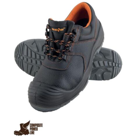 Arbeitsschuhe S1 SRC metallfrei Halbschuhe Glattleder Gr. 41