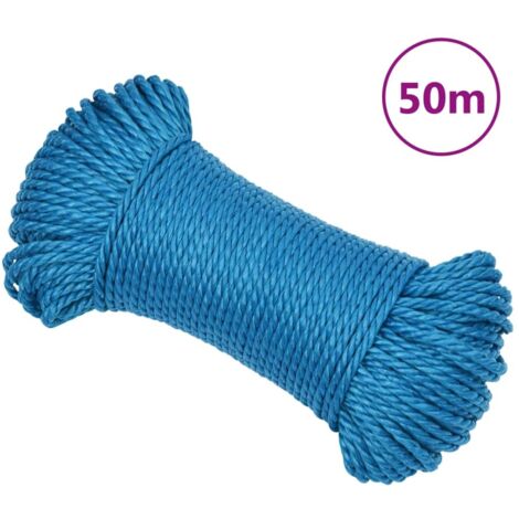 Arbeitsseil Blau 8 mm 50 m Polypropylen
