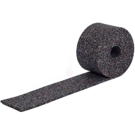 Arbeitssicherheit – Rutschfeste Transportmatte [1 m x 5 cm x 1 cm] Gummimattenrolle, Gummikeil für Terrassendielen, Balkenschutzleiste, Balkenschutzleiste