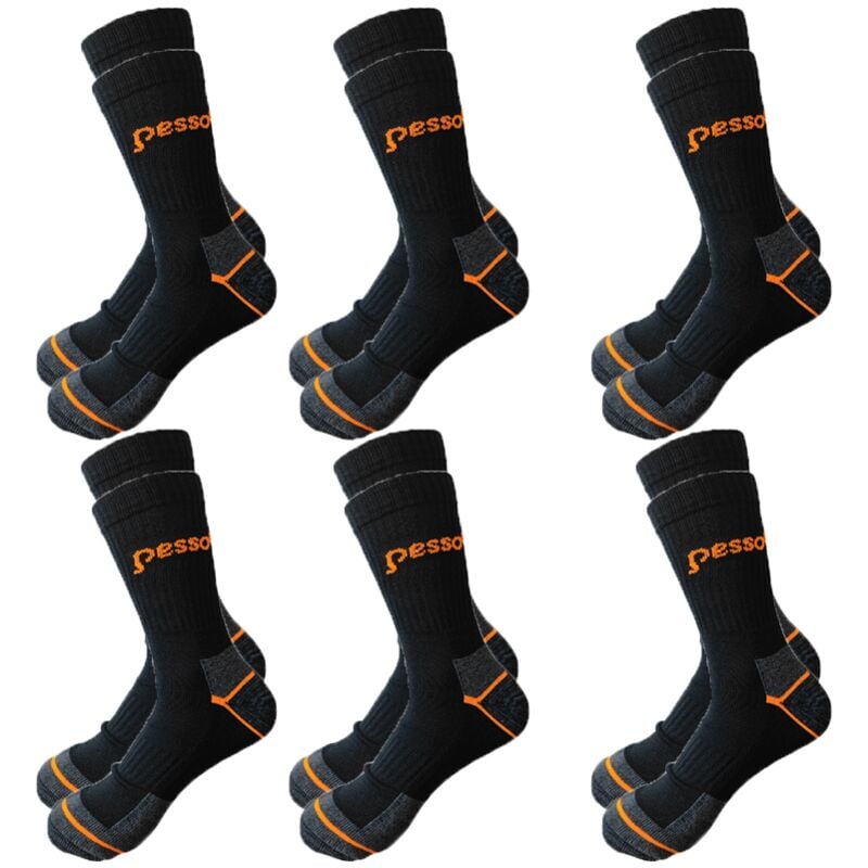 Men's work socks 6 pairs, work socks set with 6 pairs (39-41)