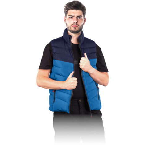 Arbeitsweste, Steppweste blau L