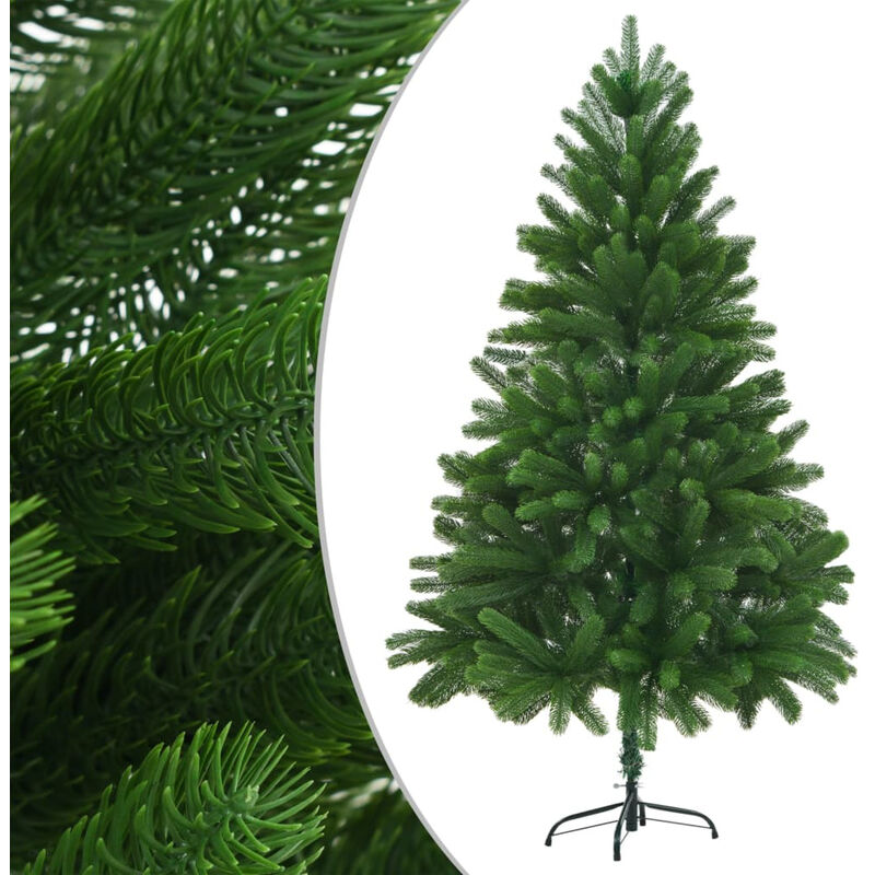 

arbol artificial de Navidad con hojas realistas 210 cm verde