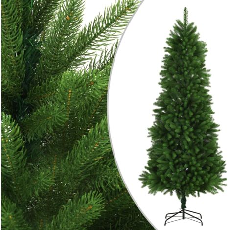 Árbol artificial de Navidad con hojas realistas 240 cm verde