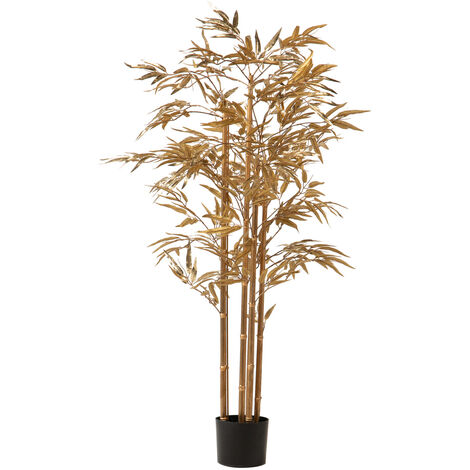 Árbol de bambú artificial con 552 hojas verde 120 cm