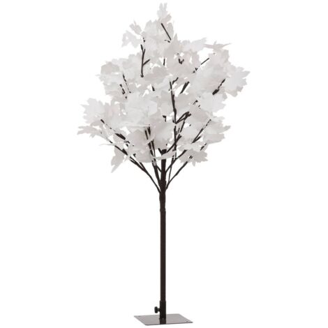 Árbol blanco iluminado 92 LED H.90cm exterior blanco cálido - Feeric lights & christmas
