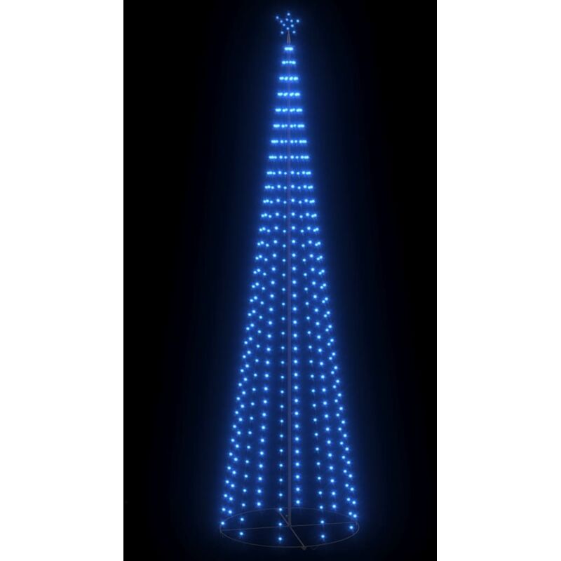 

Árbol cono de Navidad 400 LEDs decoración azul 100x360 cm - Azul - Vidaxl