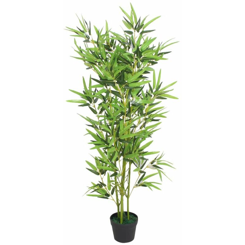 

arbol de bambu artificial con maceta 120 cm verde