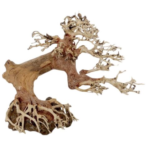 ÁRBOL DE BONSAI DE RAÍZ PARA DECORACIÓN DE ACUARIO, MADERA NATURAL S