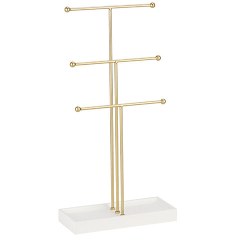 Árbol de joyería de oro y metal blanco
