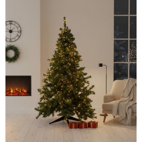 Árbol de Navidad 150 cm Tinsel, 42 Ramas, Hecho en Italia, 150h cm Verde
