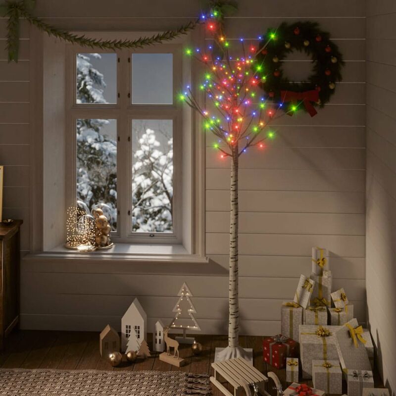 

arbol de Navidad 180 LEDs sauce colorido 1,8 m