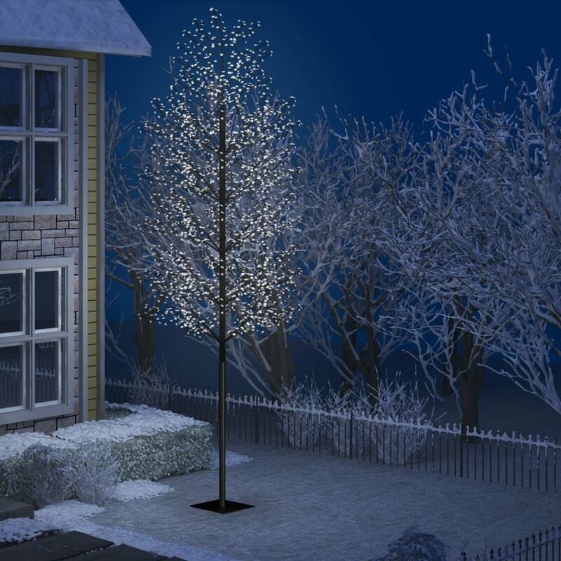 

arbol de Navidad 2000 LEDs blanco frio flores de cerezo 500 cm