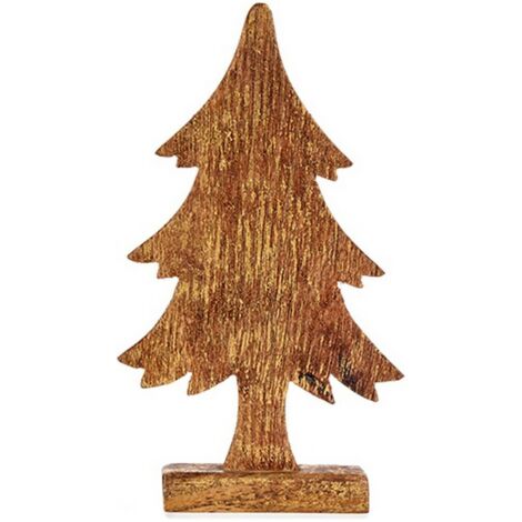 árbol de navidad 5 x 31 x 15,5 cm dorado madera