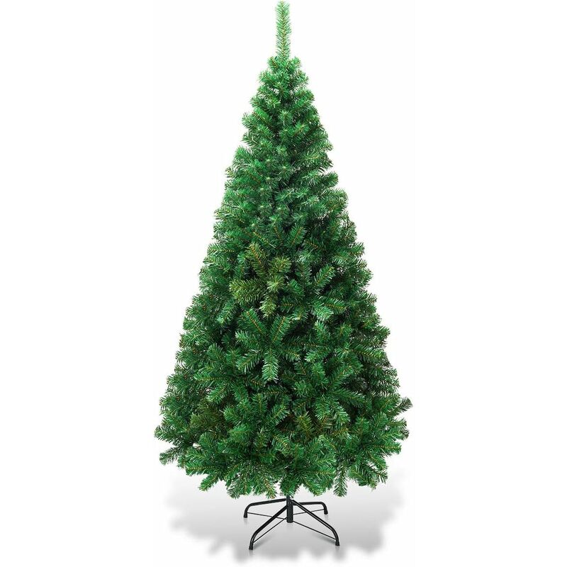 

Árbol de Navidad Artificial 1,8M con Base Metálica Material PVC Hogar Abeto Verde