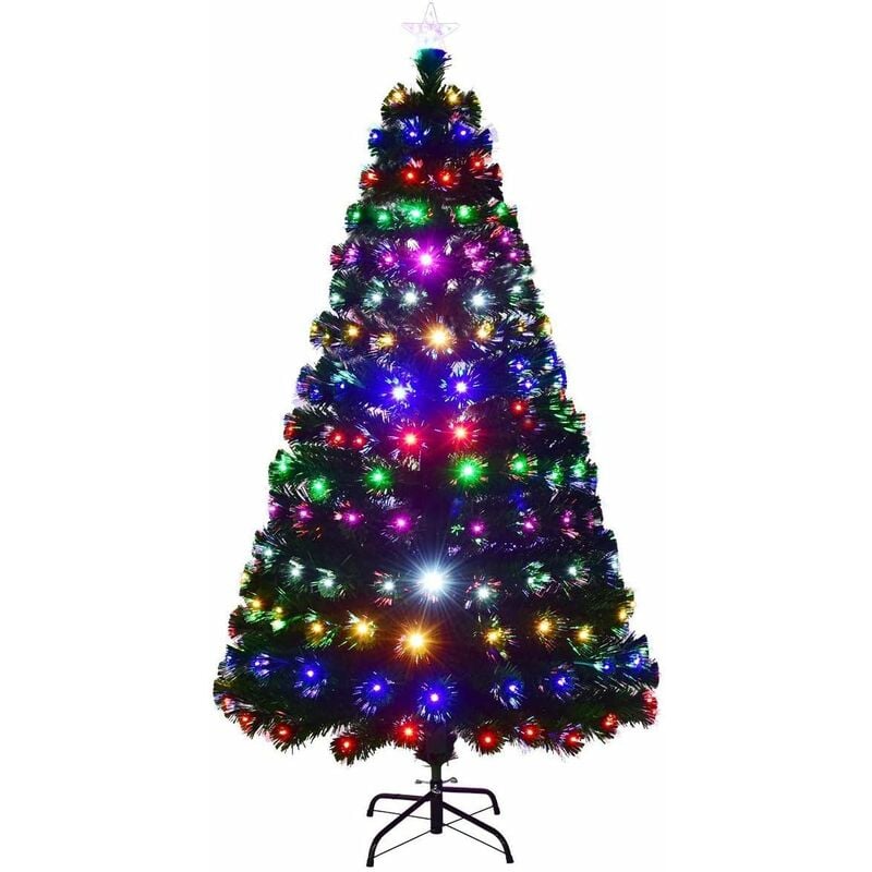 

Árbol de Navidad Artificial 2,1M con Soporte Decoración para Navidad Hogar Fiesta Color Verde