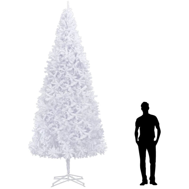 

arbol de Navidad artificial 400 cm blanco