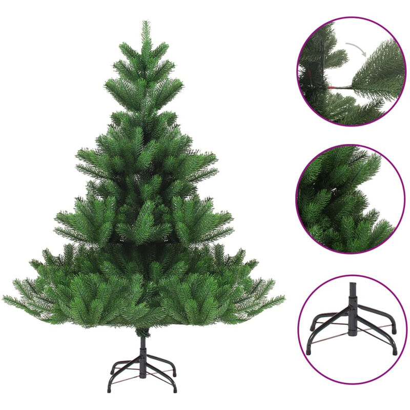 

Happyshopping - arbol de Navidad artificial abeto Nordmann verde 150 cm