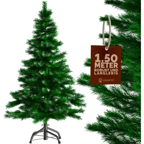 Árbol de navidad artificial blanco de 150 cm con 350 puntas