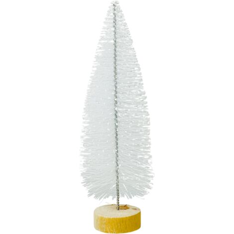 Árbol de Navidad artificial blanco para decoración 20 cm