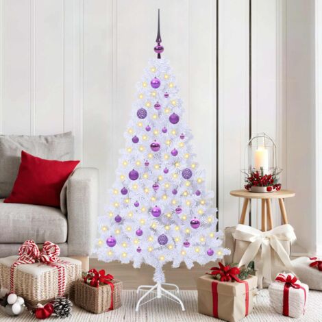 Árbol de Navidad artificial con 150 LED 150 cm PVC y Acero