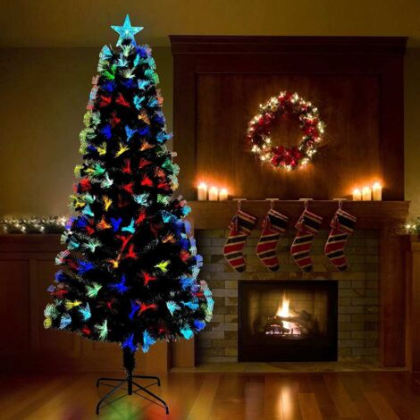 Árbol de Navidad artificial con 250 LED Verde 210 cm PVC