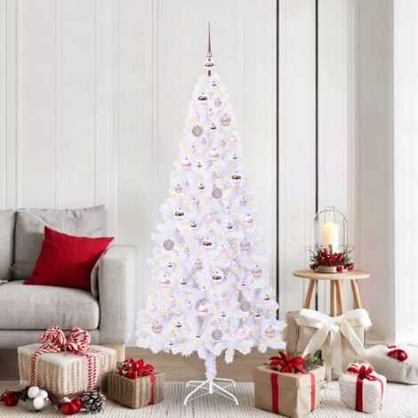 Árbol de Navidad artificial con 300 LED 180 cm PVC y Acero
