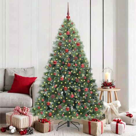 Árbol de Navidad artificial con 300 LED Verde 180 cm PE y PVC
