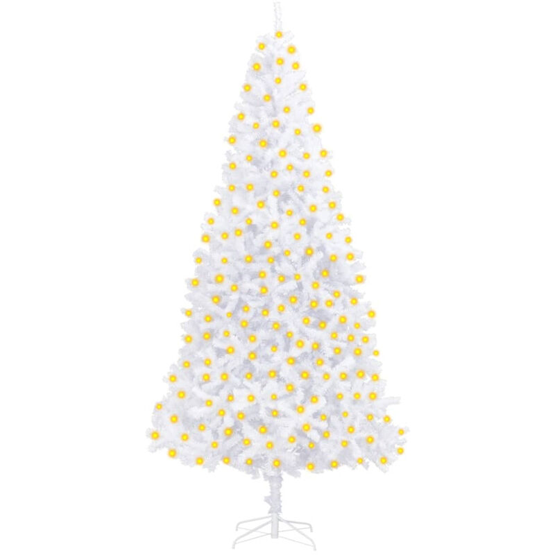 

arbol de Navidad artificial con LED 300 cm blanco