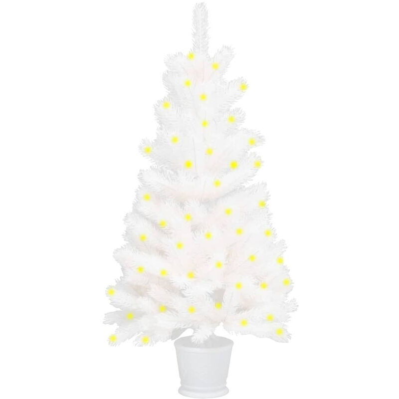 

Happyshopping - arbol de Navidad artificial con LED blanco 90 cm